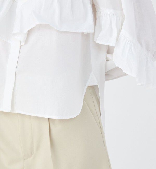 TOMORROWLAND BUYING WEAR「【別注】ne Quittez pas BLACK TIERED FRILLED コットンシャツ」|シャツ・ブラウス|