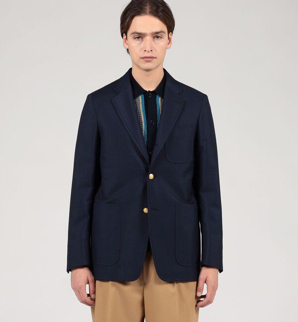 TOMORROWLAND MENS「ウールモヘアヤ シングルブレステッド 3Bジャケット」|テーラードジャケット|