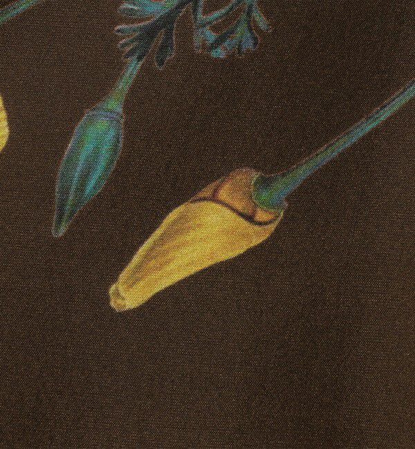 CABaN シルク Green Showerプリント キャミソールワンピース（CABaN