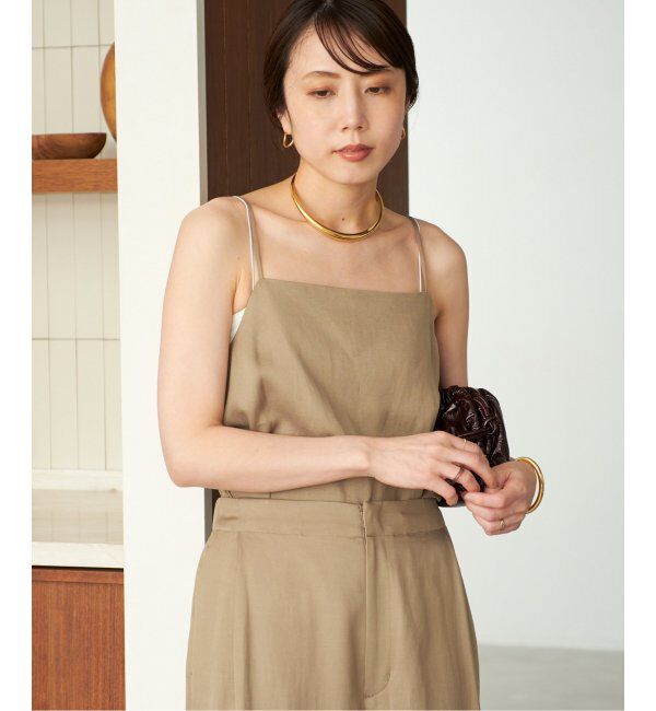 Plage「《追加》fibril linen 混 キャミソール」|キャミソール|