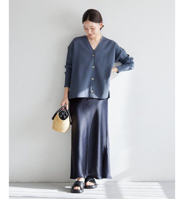 IENA「《追加3》ダブルサテンスカート」|スカート|