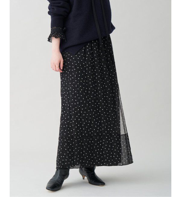 IENA「L'UNE/リュンヌ ドットスカート」|スカート|