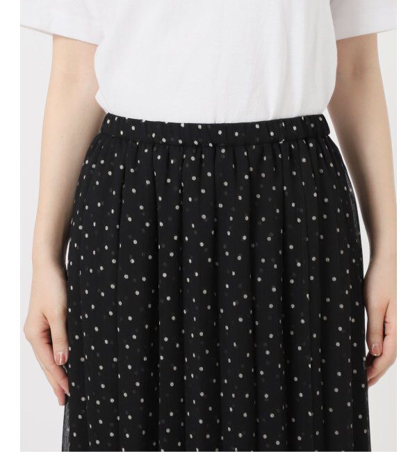 IENA「L'UNE/リュンヌ ドットスカート」|スカート|
