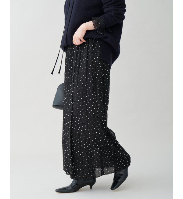 IENA「L'UNE/リュンヌ ドットスカート」|スカート|