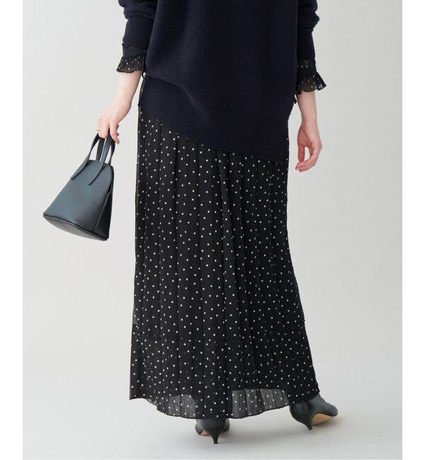 IENA「L'UNE/リュンヌ ドットスカート」|スカート|