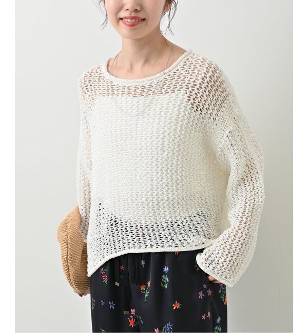 SLOBE IENA「LOGAN/ローガン SLOBE別注 メッシュプルオーバー LG-25SS09」|ニット・セーター|