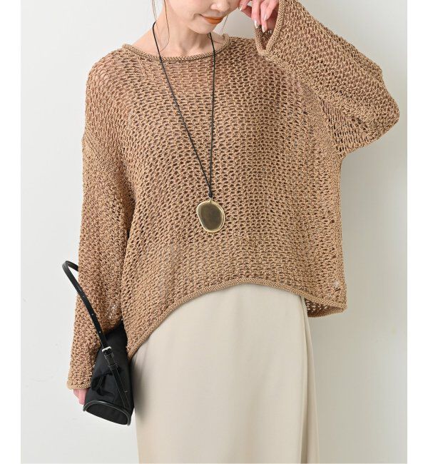 SLOBE IENA「LOGAN/ローガン SLOBE別注 メッシュプルオーバー LG-25SS09」|ニット・セーター|