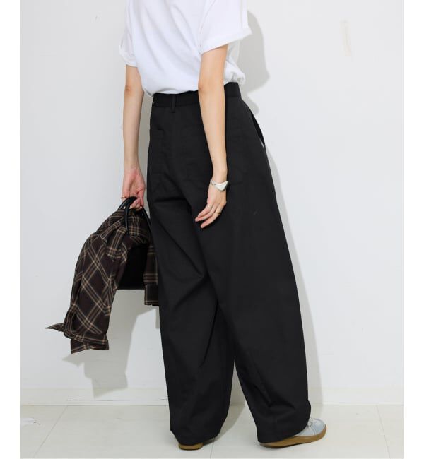 SLOBE IENA「《接触冷感/WEB限定/追加予約》ライトチノタックカーブトラウザー」|チノ|