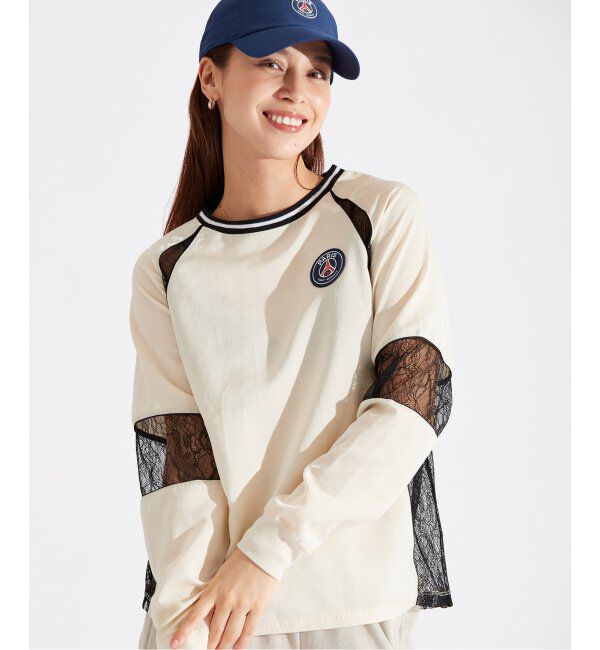 Paris Saint-Germain「【Paris Saint-Germain / パリ・サン＝ジェルマン】SATINxLACE GAME TOPS」|Tシャツ・カットソー|