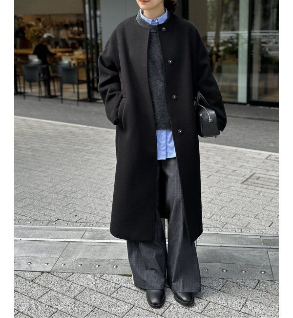 JOURNAL STANDARD「スーパー140ビーバーノーカラーコート」|ノーカラーコート|