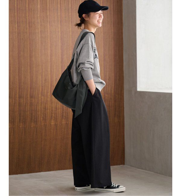 JOURNAL STANDARD relume「《追加4》ウォッシャブルサージストレッチタックワイドパンツ」|スラックス|