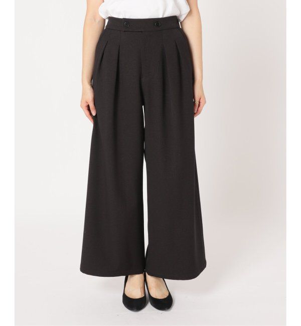 JOURNAL STANDARD relume「《追加4》ウォッシャブルサージストレッチタックワイドパンツ」|スラックス|