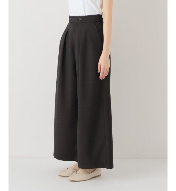 JOURNAL STANDARD relume「《追加4》ウォッシャブルサージストレッチタックワイドパンツ」|スラックス|