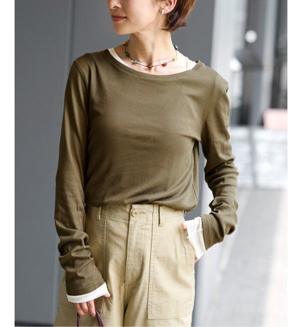 JOURNAL STANDARD relume「《追加/2枚セット》3WAYチュールレイヤードTシャツ」|Tシャツ・カットソー|カーキ