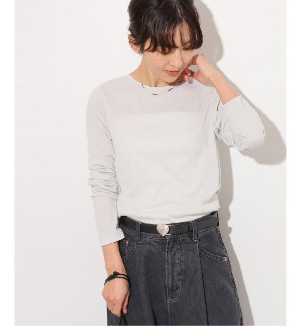 JOURNAL STANDARD relume「《追加5》ソフトテレコクルーネックロングTEE」|Tシャツ・カットソー|
