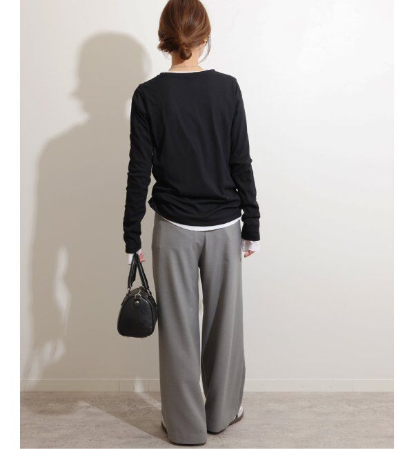 JOURNAL STANDARD relume「《追加5》ソフトテレコクルーネックロングTEE」|Tシャツ・カットソー|