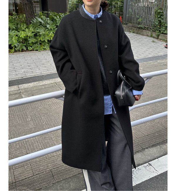 JOURNAL STANDARD「《追加2》スーパー140ビーバーノーカラーコート」|ノーカラーコート|