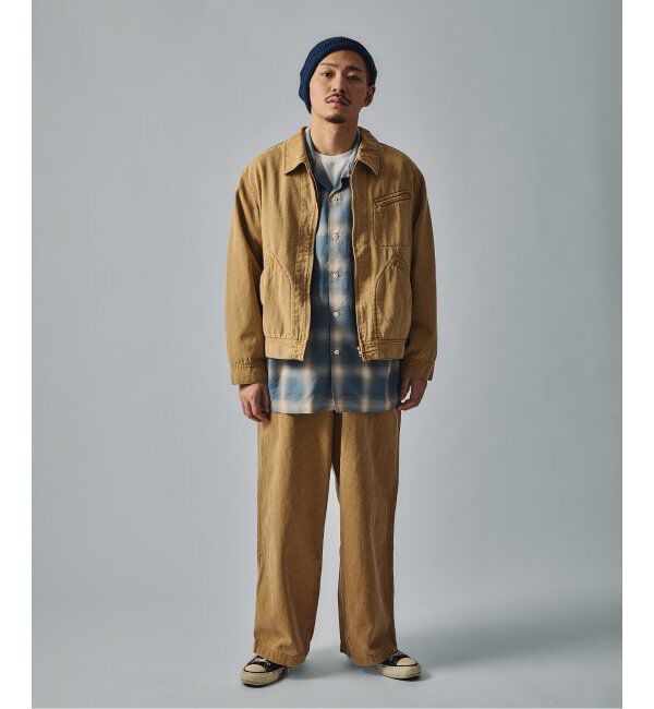 J.S.Homestead「J.S.Homestead / Stead ピグメントキャンバス ジップジャケット」|その他|