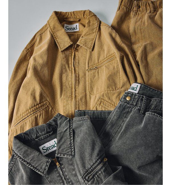J.S.Homestead「J.S.Homestead / Stead ピグメントキャンバス ジップジャケット」|その他|