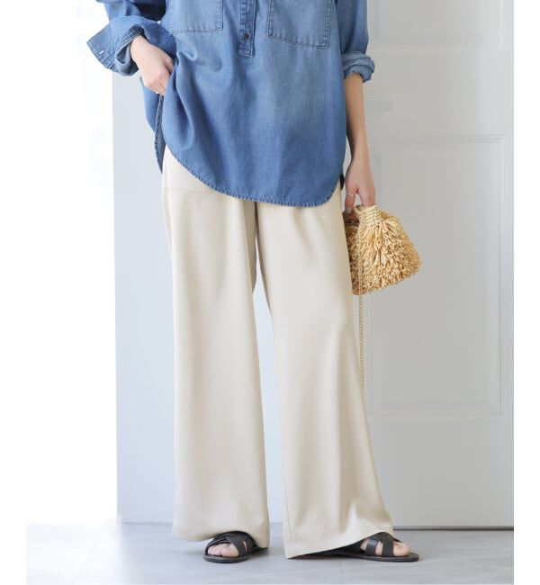 JOURNAL STANDARD relume「《追加予約》サテンベイカーパンツ」|その他|ベージュ