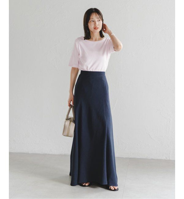 NOBLE「《追加》スビンコットンソフトスクエアーネックTシャツ」|Tシャツ・カットソー|