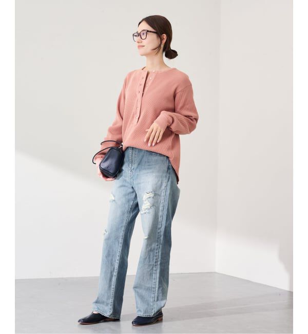 FRAMeWORK「JOHNBULL/ジョンブル Hwデニムワイドストレートパンツ」|デニム|