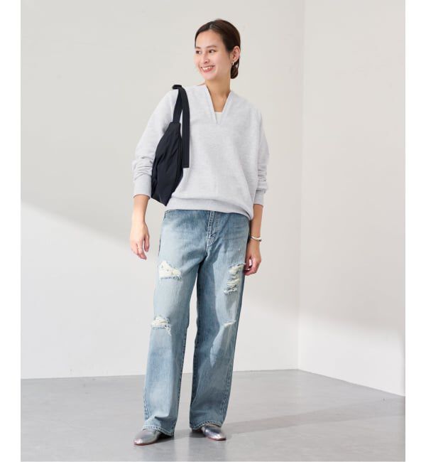 FRAMeWORK「JOHNBULL/ジョンブル Hwデニムワイドストレートパンツ」|デニム|