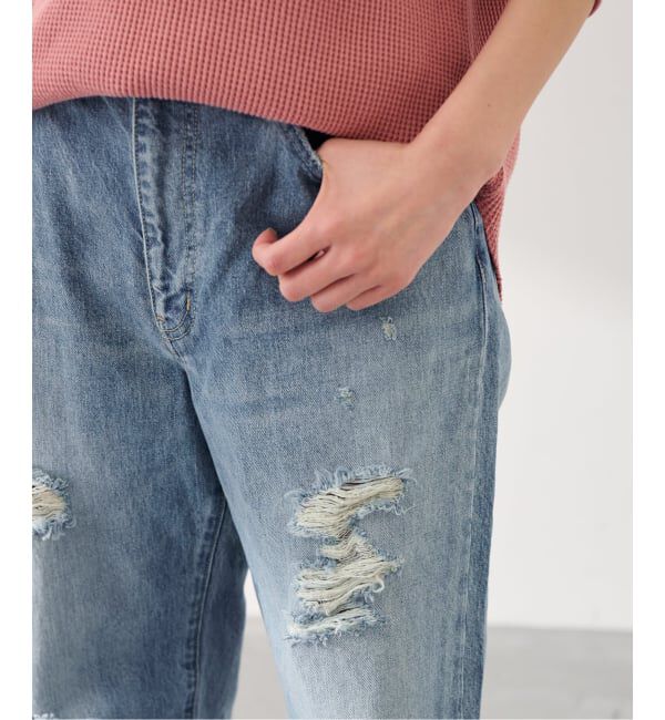 FRAMeWORK「JOHNBULL/ジョンブル Hwデニムワイドストレートパンツ」|デニム|