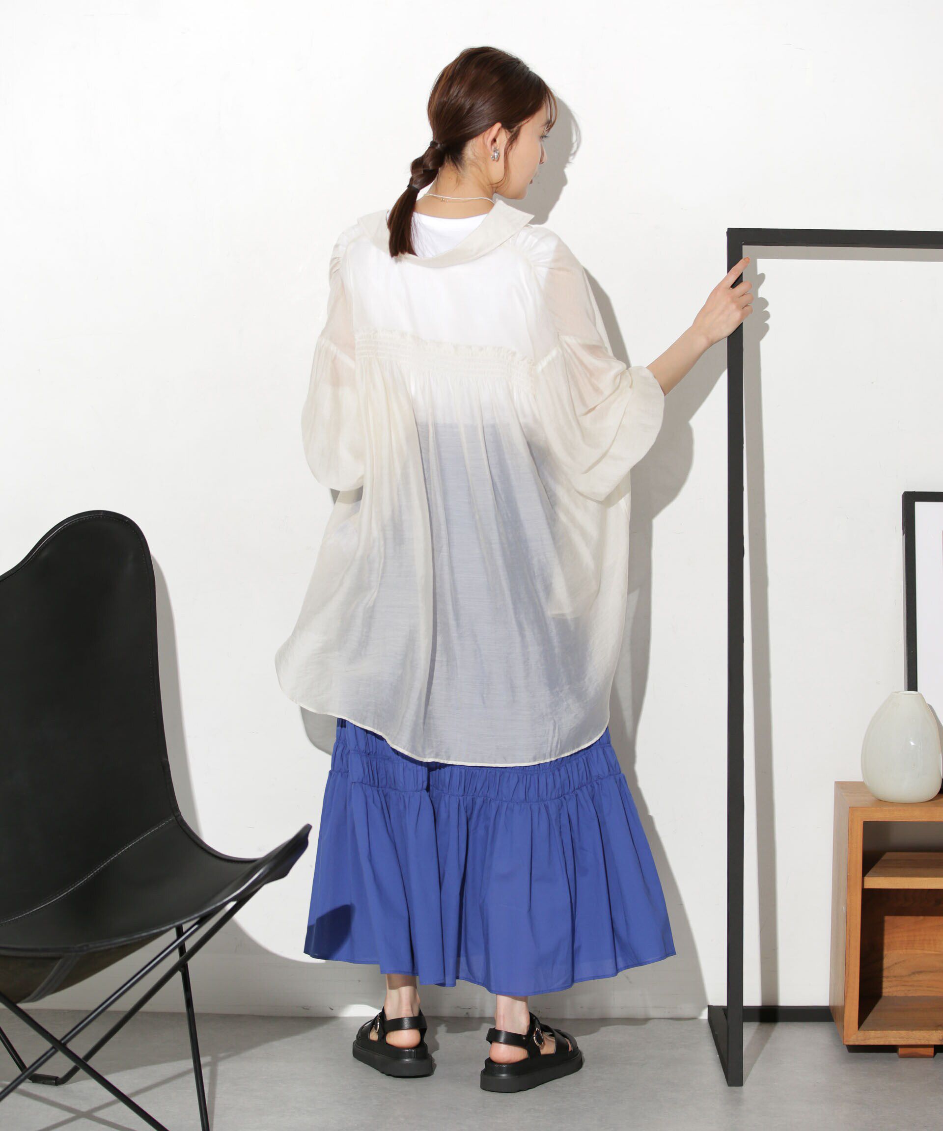 nano･universe「ティアードギャザースカート」|スカート|