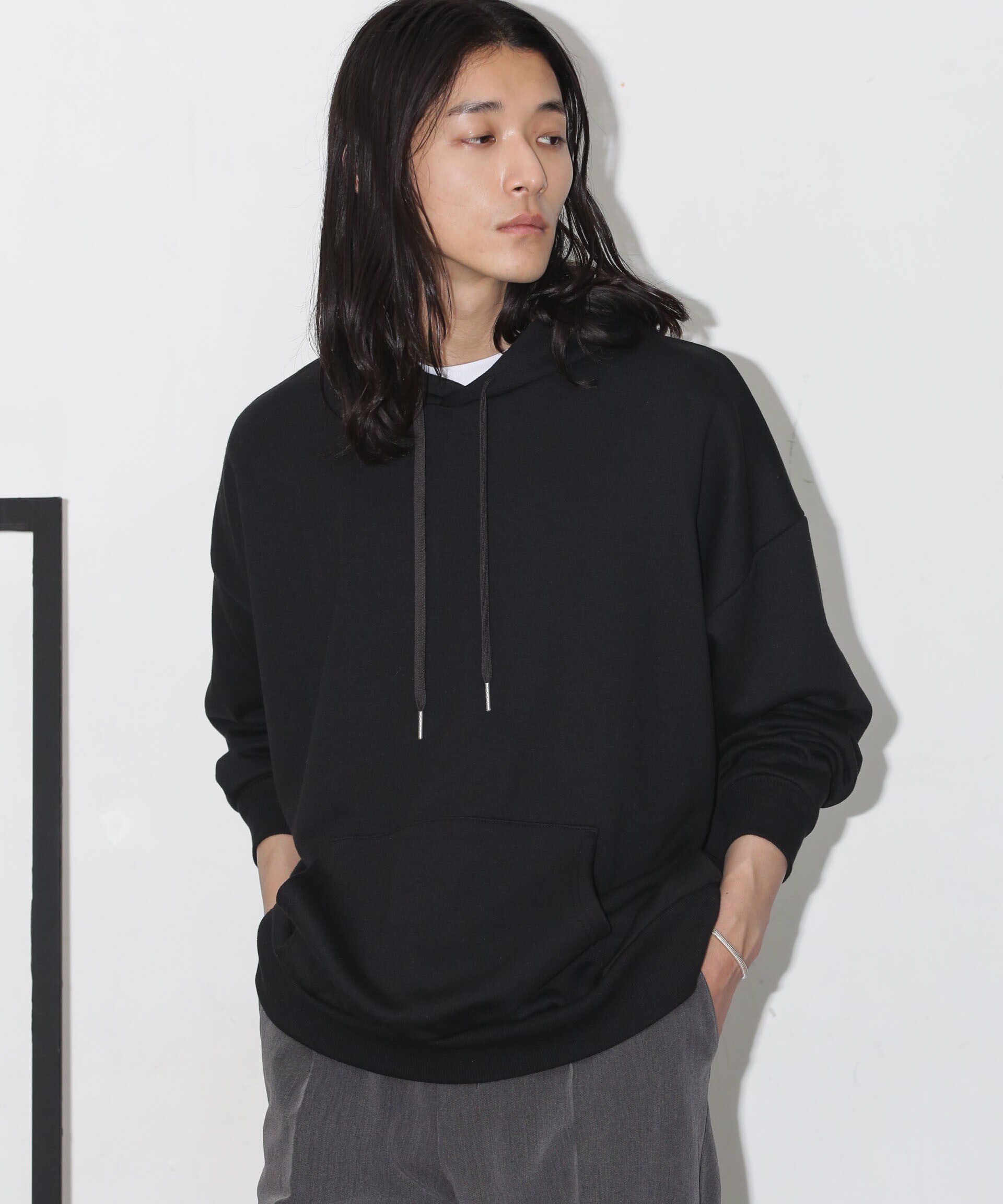 nano･universe「ビックシルエットフーディー」|パーカー|