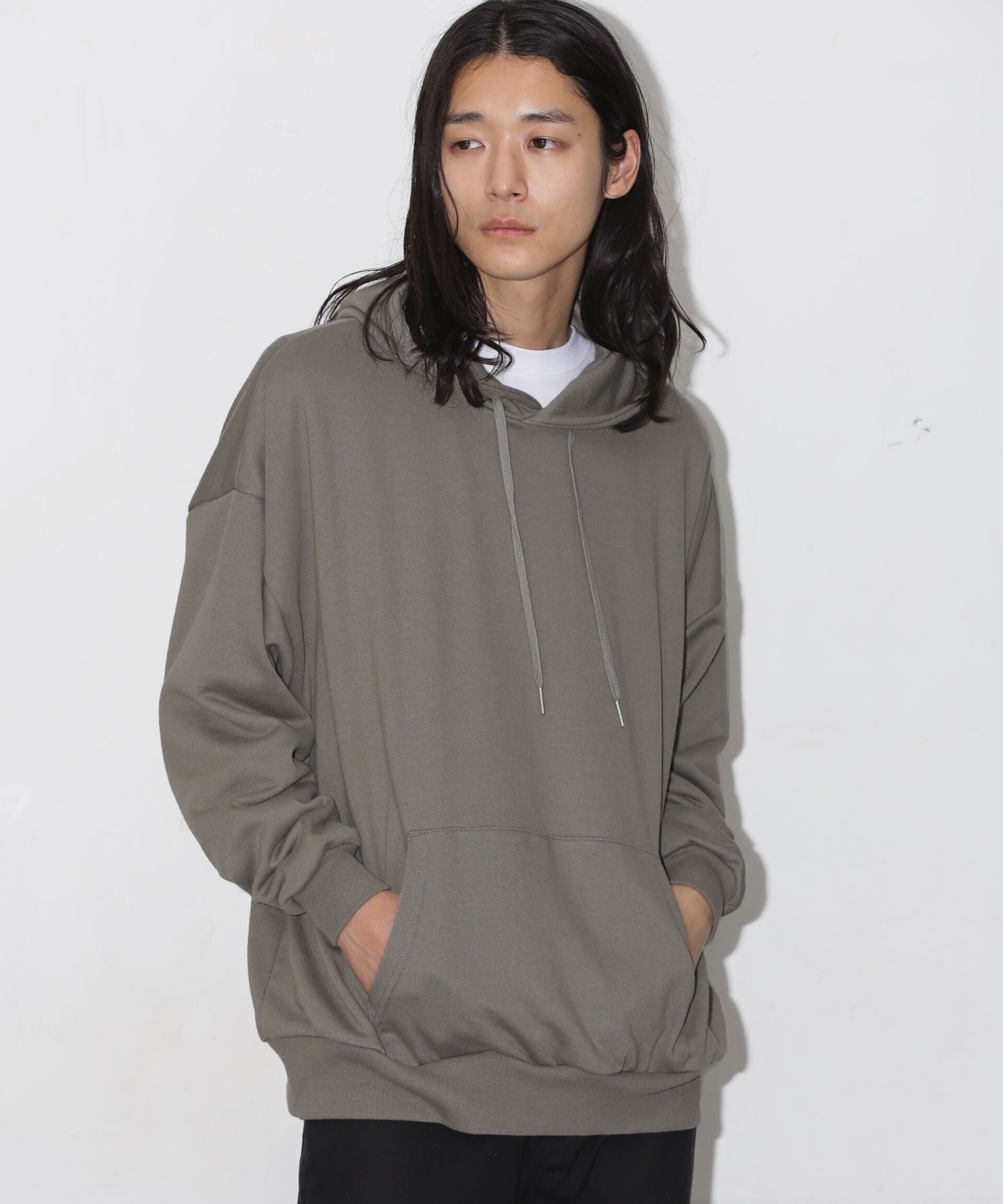 nano･universe「ビックシルエットフーディー」|パーカー|