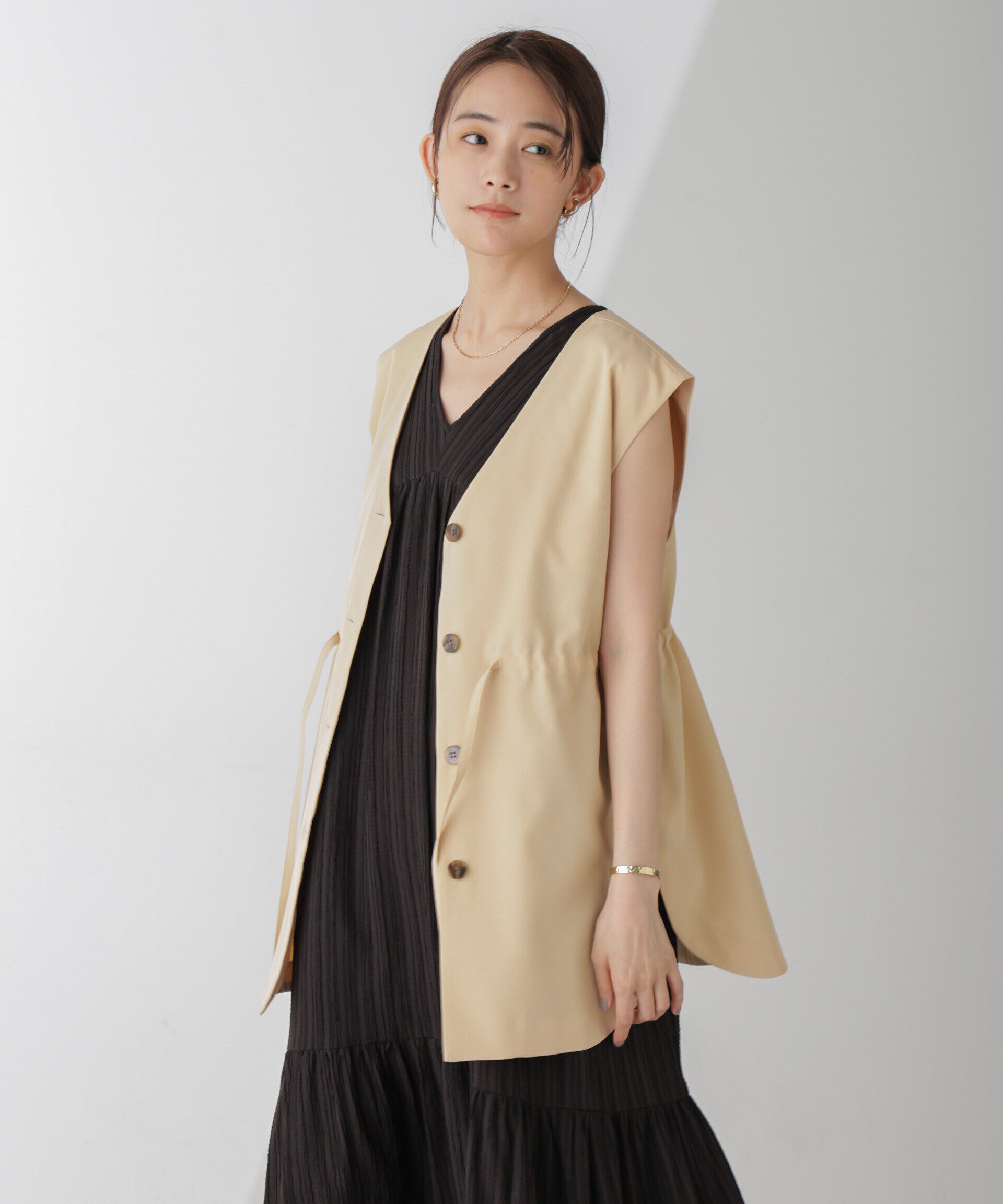 nano･universe「前後2Wayジレブラウス(セットアップ可)」|シャツ・ブラウス|