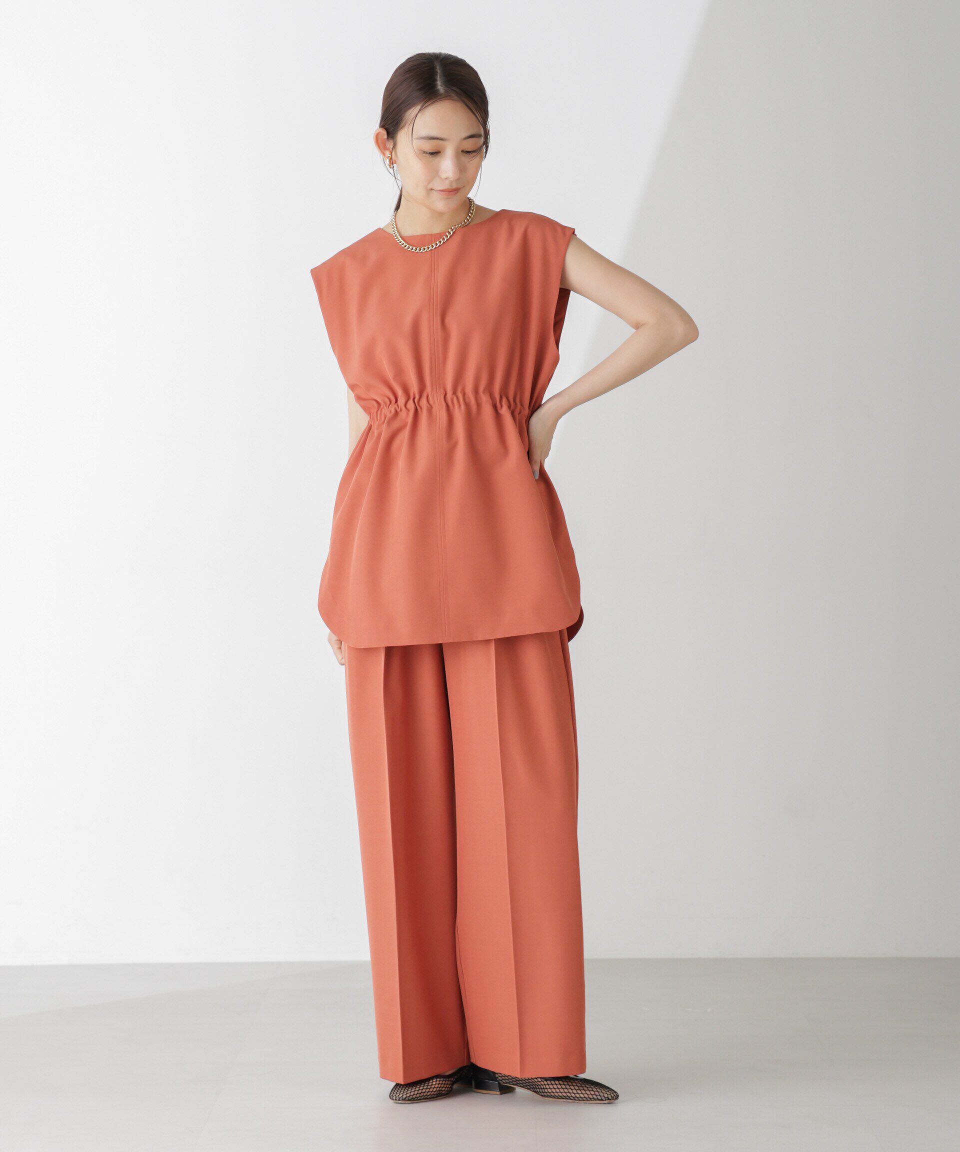 nano･universe「前後2Wayジレブラウス(セットアップ可)」|シャツ・ブラウス|