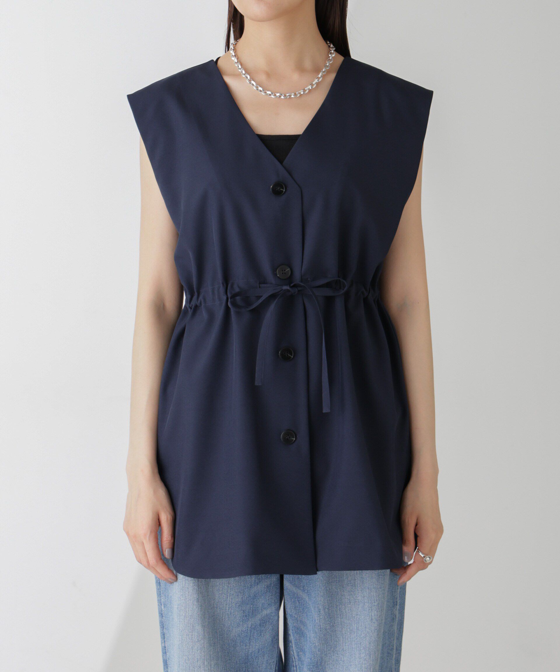 nano･universe「前後2Wayジレブラウス(セットアップ可)」|シャツ・ブラウス|