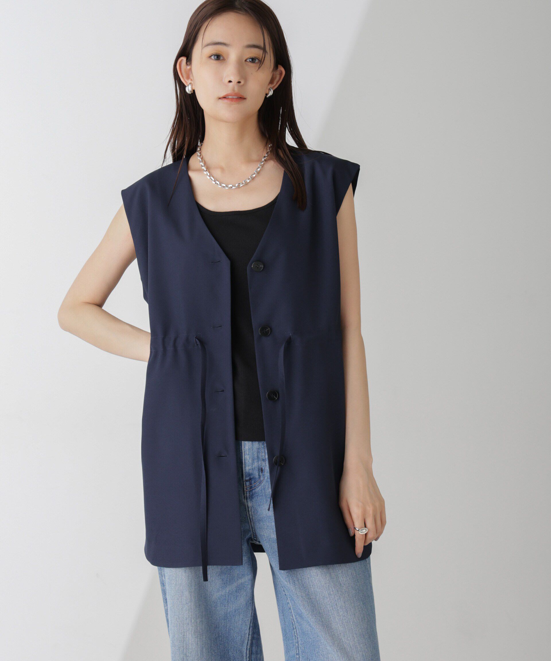 nano･universe「前後2Wayジレブラウス(セットアップ可)」|シャツ・ブラウス|