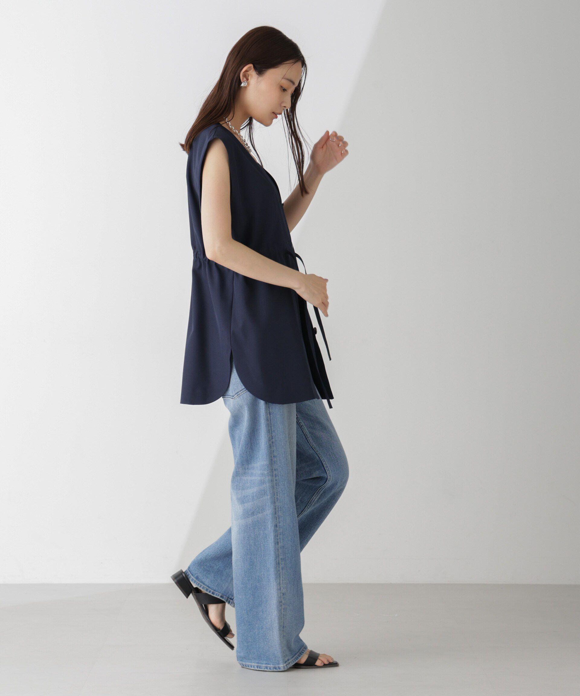 nano･universe「前後2Wayジレブラウス(セットアップ可)」|シャツ・ブラウス|