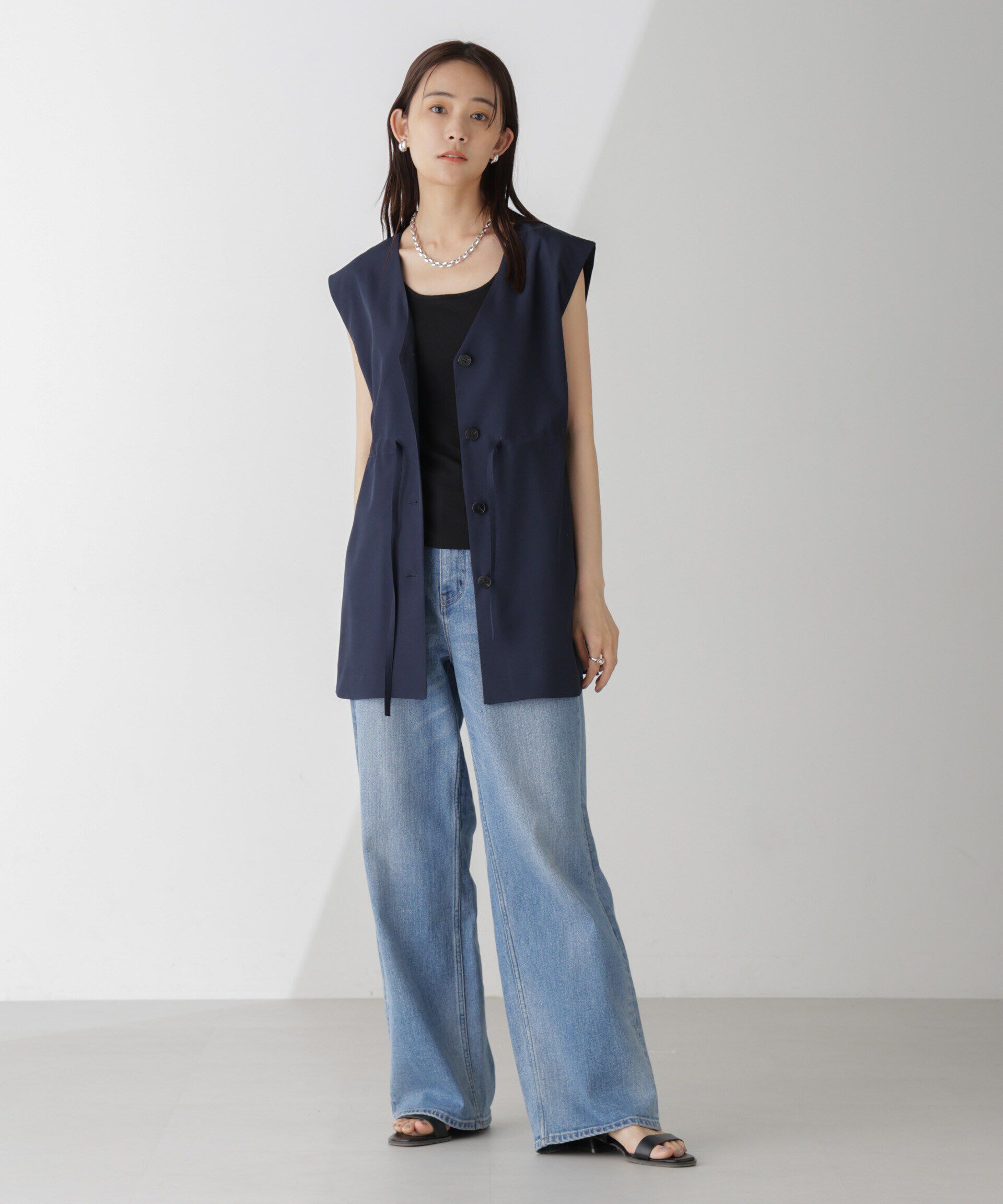 nano･universe「前後2Wayジレブラウス(セットアップ可)」|シャツ・ブラウス|