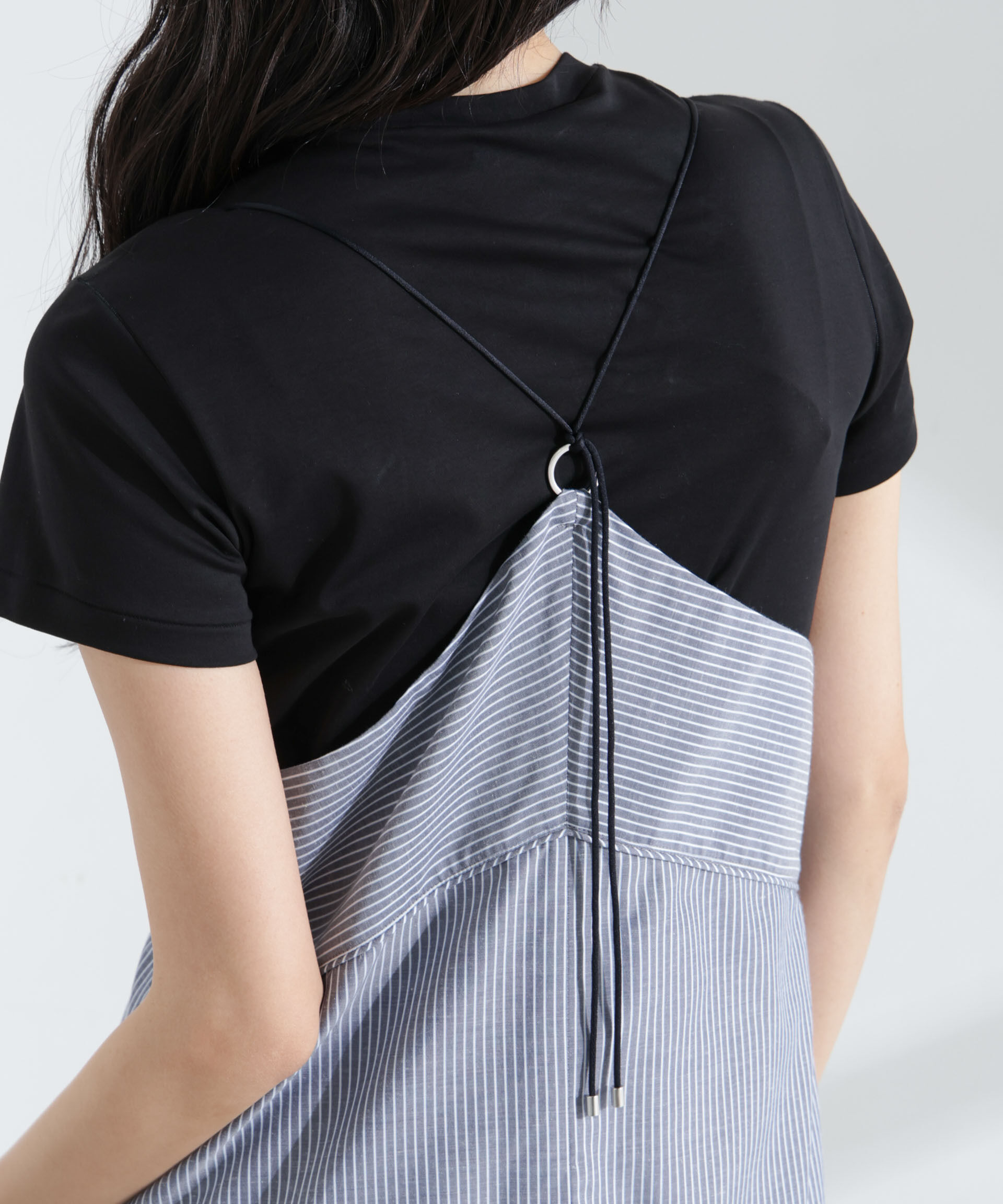 nano･universe「ストライプフレアキャミワンピース」|ワンピース|