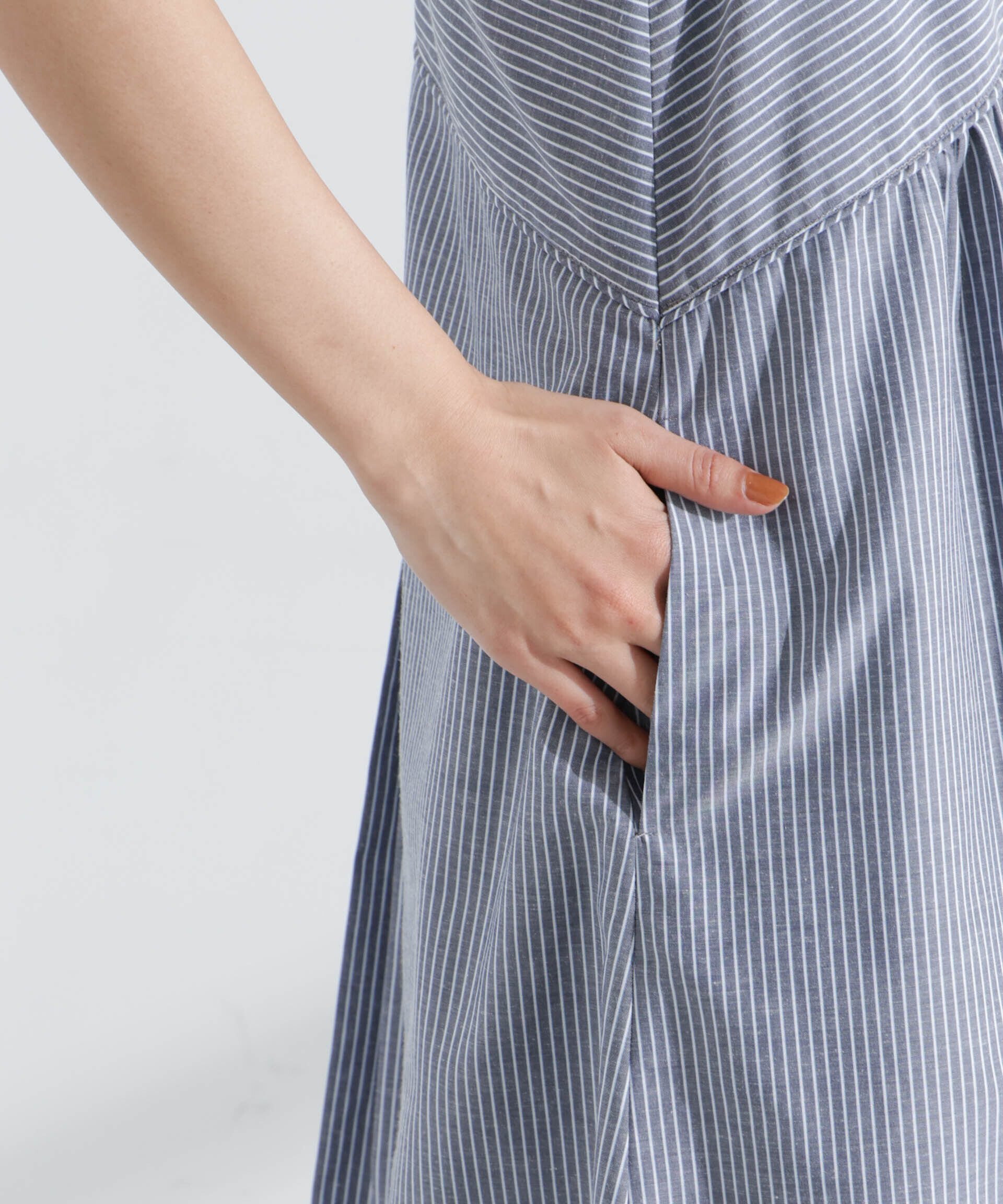 nano･universe「ストライプフレアキャミワンピース」|ワンピース|