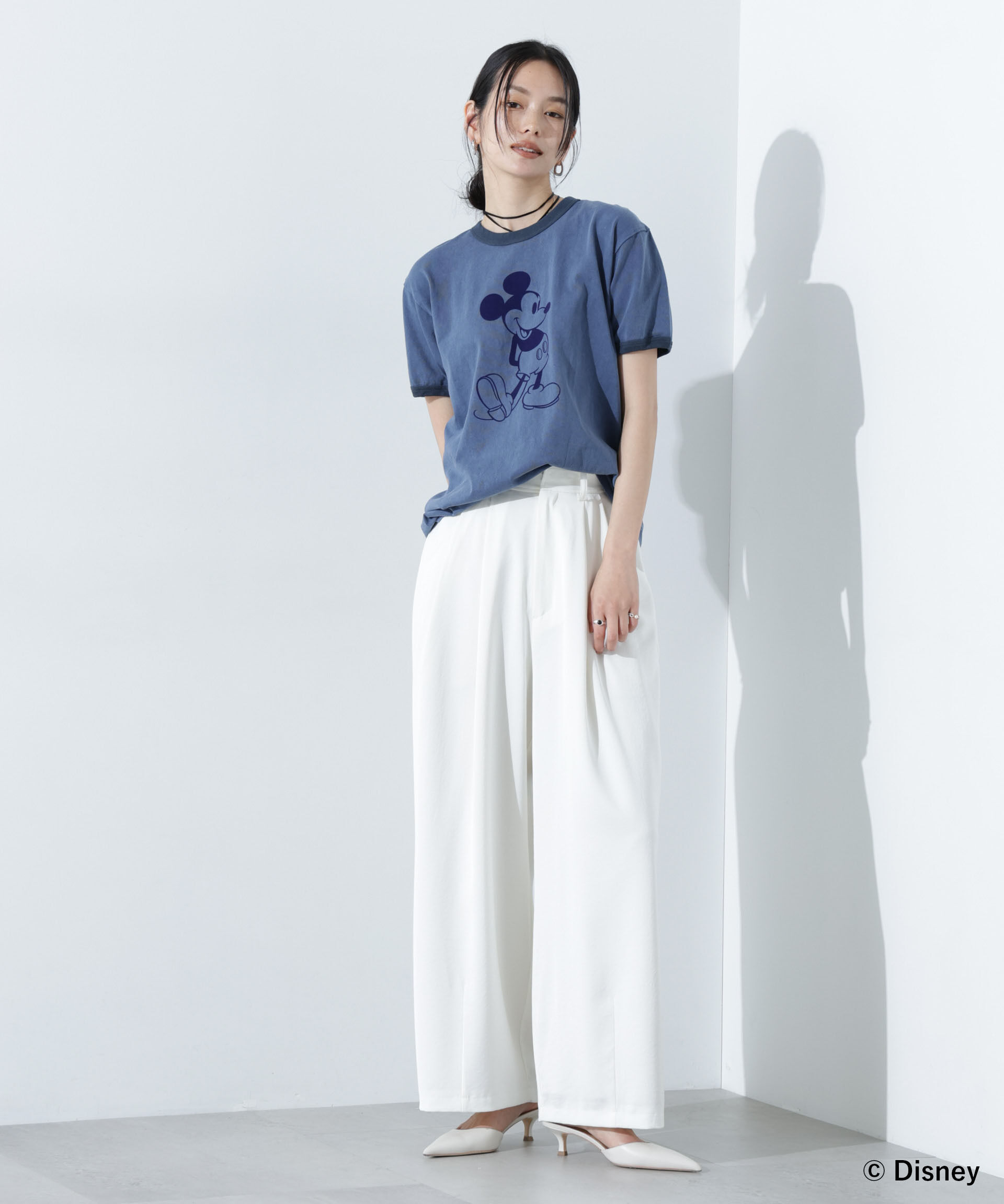 nano･universe「GOOD ROCK SPEED/MICKEY MOUSE/リンガーT」|Tシャツ・カットソー|