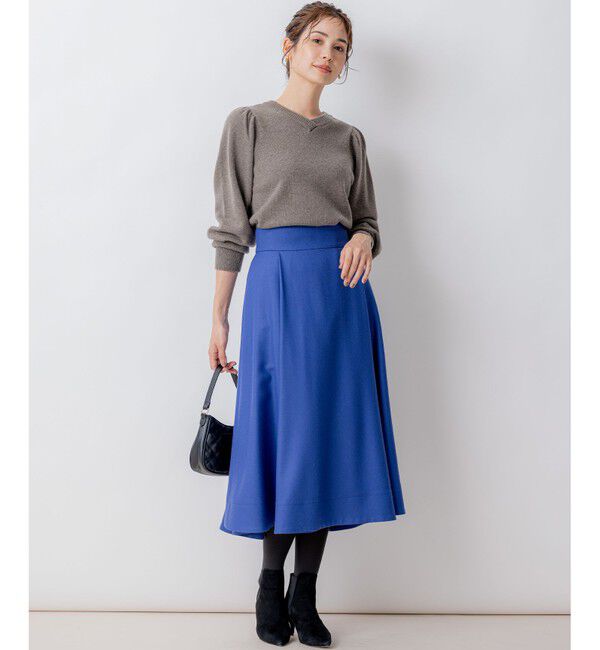 組曲「【8色展開・前後着用可】ウールカシミヤミックス パフスリーブ ニット」|ニット・セーター|