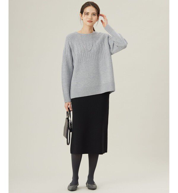 自由区「【洗える】ウールカシミヤブレンドケーブル ニット」|ニット・セーター|