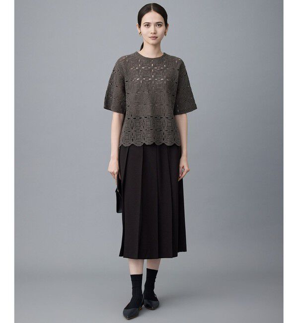 自由区「【SHIHOさん着用】フラップカーブミニクラッチ バッグ」|クラッチバッグ|