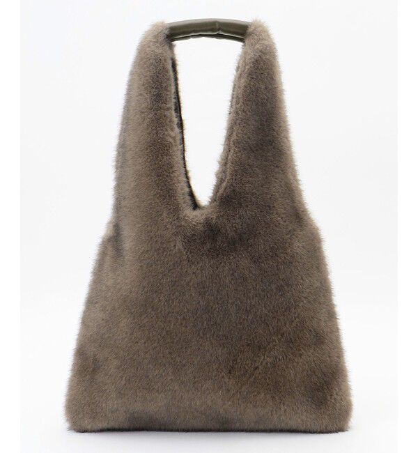 自由区「【SHIHOさん着用】イージーファー バッグ」|トートバッグ|モカ