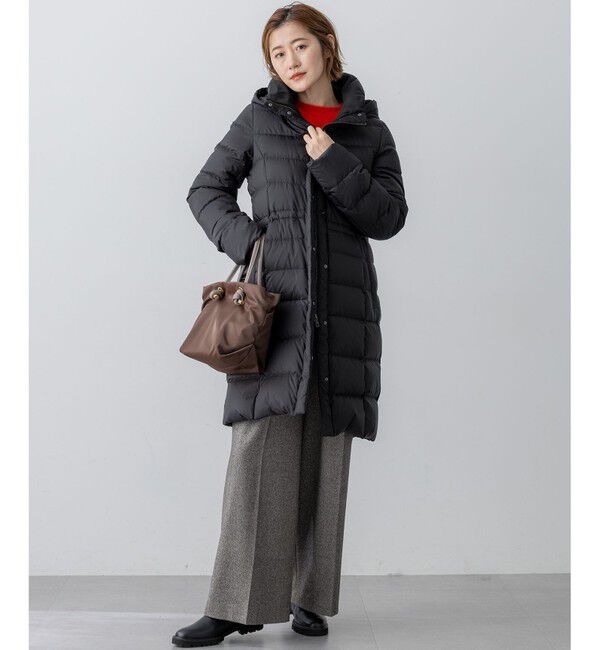 23区「【VERY掲載/新色追加】シレータフタ ロング ダウンコート」|ダウン|