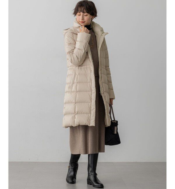 23区「【VERY掲載/新色追加】シレータフタ ロング ダウンコート」|ダウン|