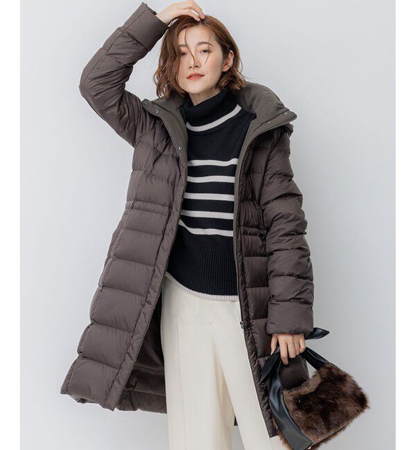 23区「【VERY掲載/新色追加】シレータフタ ロング ダウンコート」|ダウン|ﾀﾞｰｸﾌﾞ