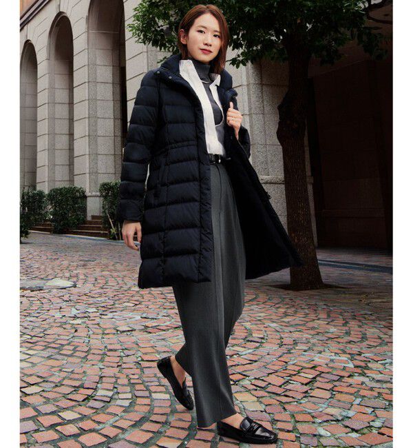 23区「【VERY掲載/新色追加】シレータフタ ロング ダウンコート」|ダウン|