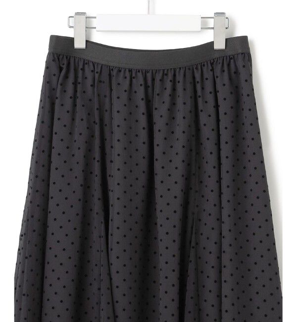23区「【一部店舗限定/洗える】クレープドットフロッキー スカート」|スカート|