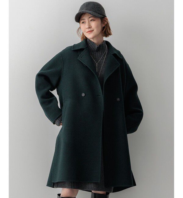 23区「【滝沢眞規子さん着用/Oggi掲載】MANTECOPure リバーコート」|チェスターコート|ﾀﾞｰｸｸﾞ